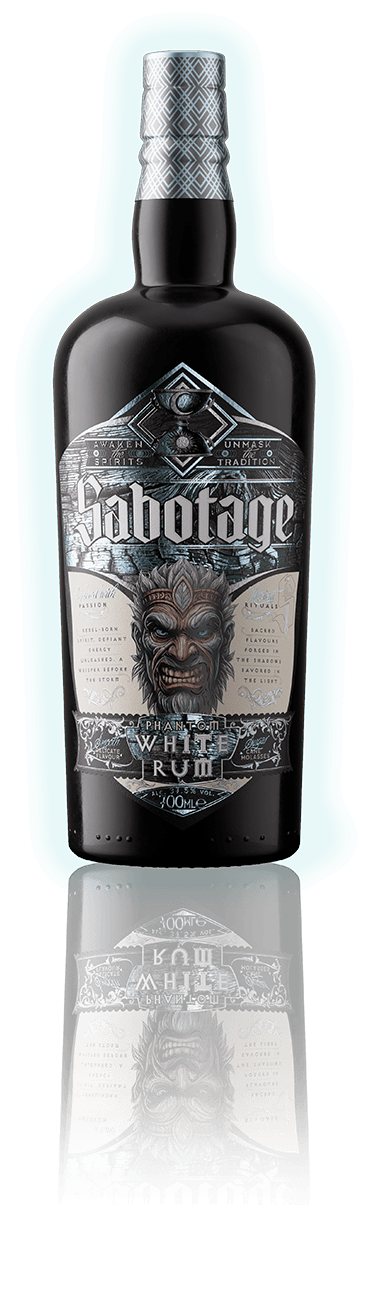 Sabotage Phantom White Rum Bottle – premium white rum