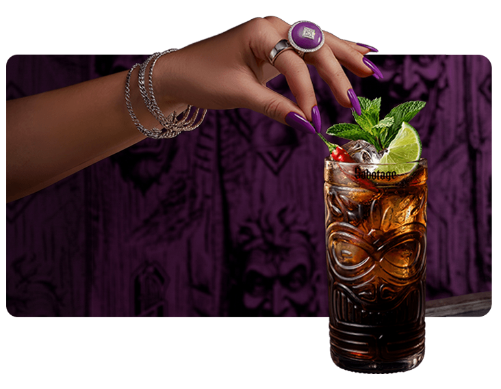 Cuba Libre Cocktail made with Sabotage Rum