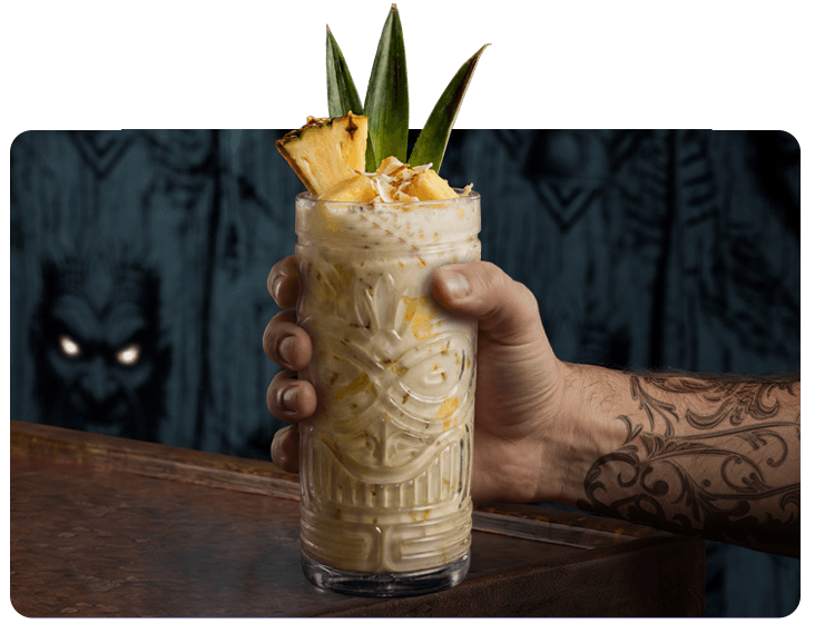 Piña Colada Cocktail made with Sabotage Rum